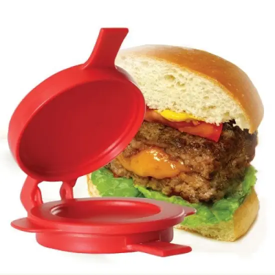 Norpro Nonstick Stuffed Burger Maker, Red image {2}