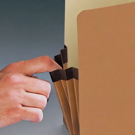 Smead File Pocket, Straight-Cut Tab, 3-1/2" Expansion, Legal Size, Assorted Colors, 5 per Pack (74892) image {3}