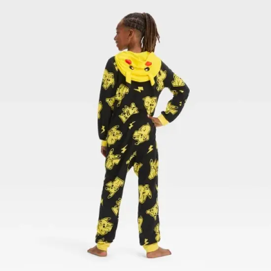 Boys' Pok&eacute;mon Pikachu Union Suit - Black image {1}