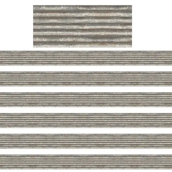 Teacher Created Resources Home Sweet Classroom Corrugated Metal Border Trim 35 Feet Per Pack 6 Packs image {2}