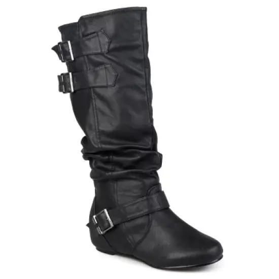Journee Collection Womens Tiffany Hidden Wedge Mid Calf Boots image {9}