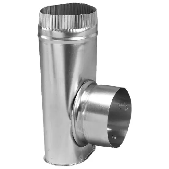 Deflecto&reg; 4-In. Aluminum Offset Dryer Hose Connector in Silver image {7}