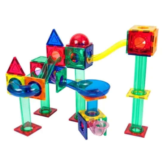 Picasso Tiles Magnetic Marble Run 70pc Building Set image {3}