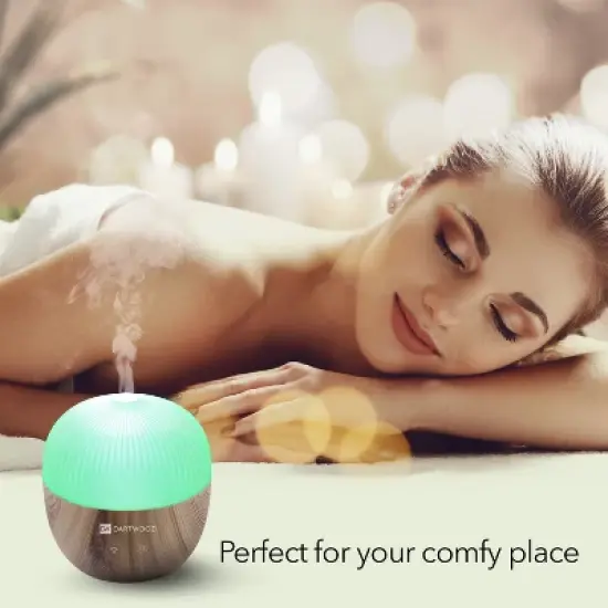 Dartwood Mini Aroma Diffuser - Mini Aromatherapy Essential Oil Diffuser for Your Home (Wood Grain) image {2}