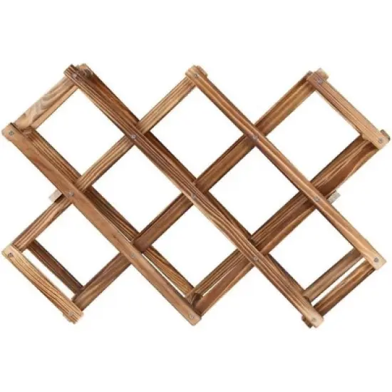 Itopfox Freestanding Stackable Wine Rack Organizer for Countertop and Cabinets with Foldable Design and Scratch-Resistant Protector image {6}