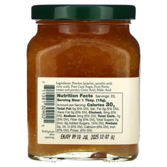 Stonewall Kitchen Peach Jam, 12.25 oz (347 g) image {1}