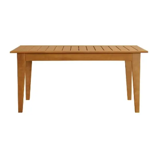 Alaterre Furniture Barton Eucalyptus Wood Rectangle Outdoor Dining Table image {7}