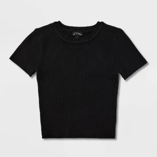 Girls' Short Sleeve Knit Sweater - art class&trade; image {3}