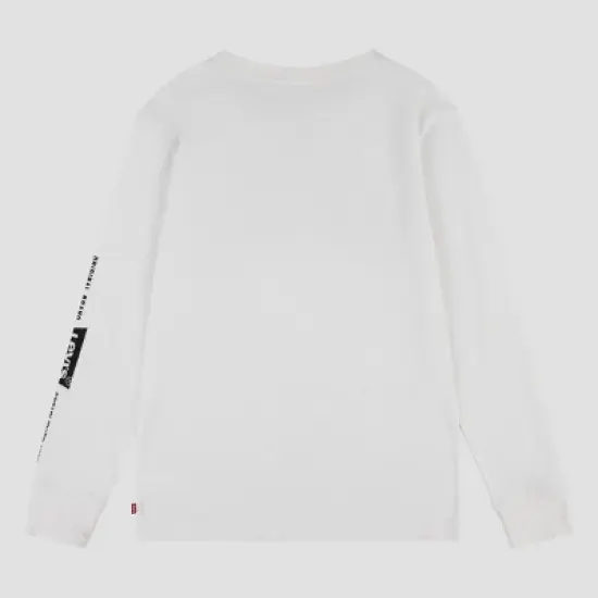 Levi's&reg; Boys' Long Sleeve Logo Graphic T-Shirt - White image {1}