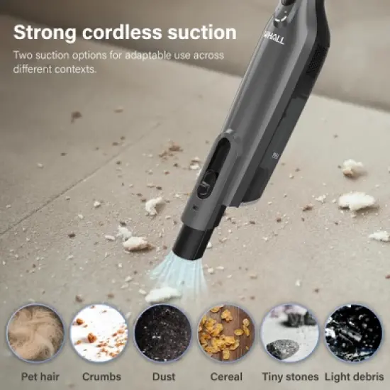 WHALL Cordless Handheld Vacuum Cleaner, Powerful Suction, LED Lights, 2 Suction Modes, Rechargeable with Charging Dock, For Home, Office, Car image {6}