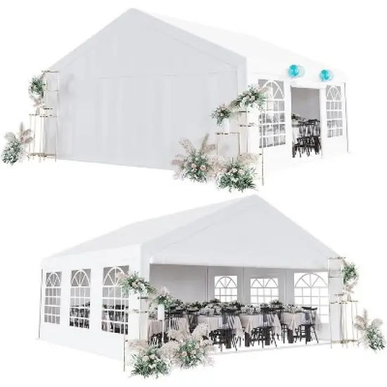 Outdoor Heavy Duty Party Tent, Heavy Duty Outdoor Wedding Tent with Large Roof image {11}
