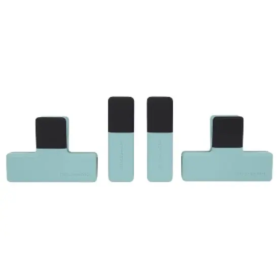KitchenAid 4pc ABS Kitchen Clip Set Aqua Blue: Kitchen Organizer, Refrigerator Storage, Hand Wash, Lifetime Warranty image {2}