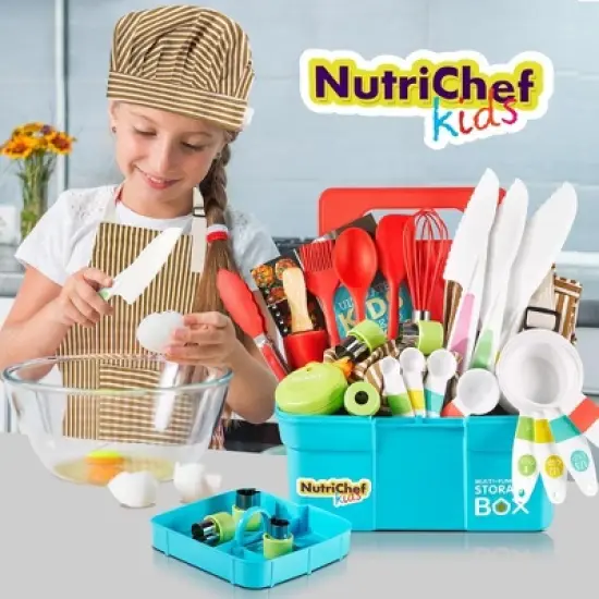 NutriChef Kids Cooking and Baking Supplies Gift Set with Storage Container, Complete Junior Chef Cooking Sets image {6}