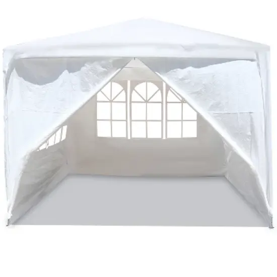 10'x10' Party Tent Commercial Gazebo Tent With 4 Removable Wall Window Zipper Door Portable Canopy Tent For Outdoor Event Wedding Party Bench image {5}