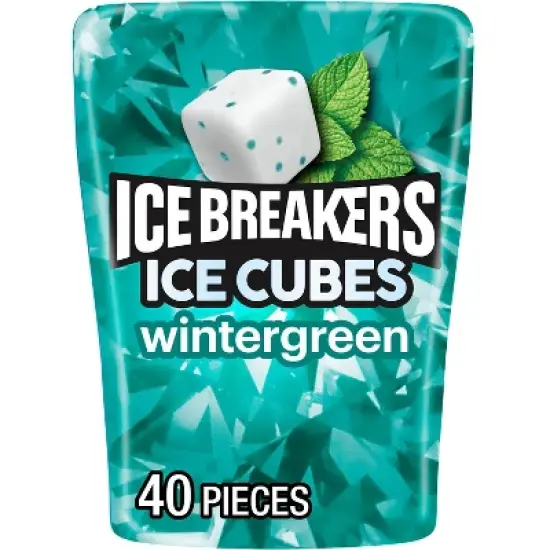 Ice Breakers Ice Cubes Wintergreen Sugar Free Gum - 40ct image {7}
