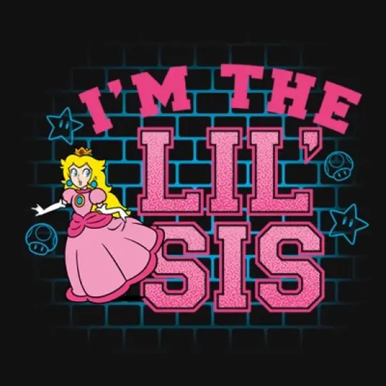 Girl's Nintendo Lil' Sis Princess Peach T-Shirt image {1}