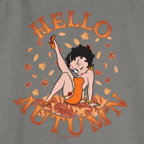 Junior's Betty Boop Hello Autumn Sweatshirt image {1}