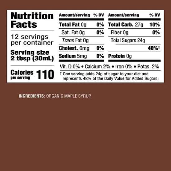 100% Pure Organic Maple Syrup - 12 fl oz - Good & Gather&trade; image {3}