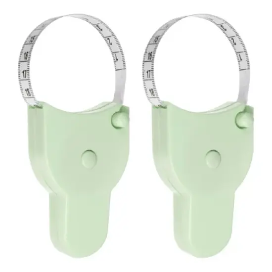 Unique Bargains Ergonomic Handle Telescopic Retractable Lock Pin Push-Button Tape Rulers and Measuring Tools 60in 2 Pcs image {4}