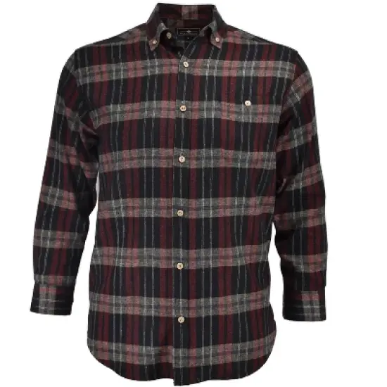 Falcon Bay Mens Soft Yarn Dyed Button Down Flannel Shirt image {5}