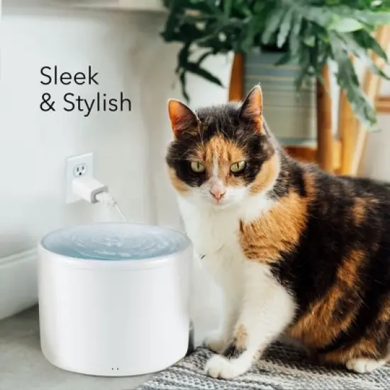 HOM Pet Water Fountain - 2L Automatic Cat Water Fountain, Dog Water Dispenser with Filtration System, for Cats and Dogs image {6}