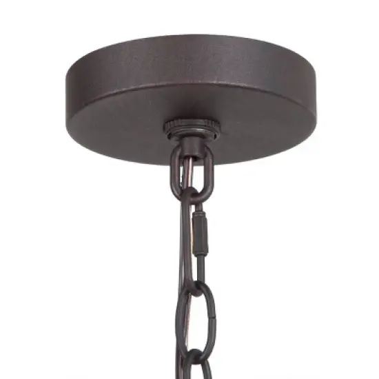 Globe Glass/Metal Outdoor Pendant Lamp Rusty - LNC image {6}