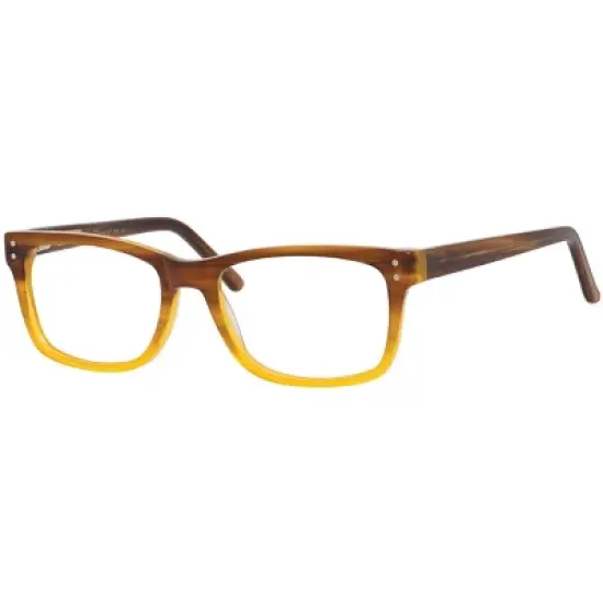 Ernest Hemingway H4682 53mm Unisex Acetate Rectangular Designer Eyeglasses OR Blue Light Filter OR Reading Glasses in Blonde Yellow Brown Fade image {2}