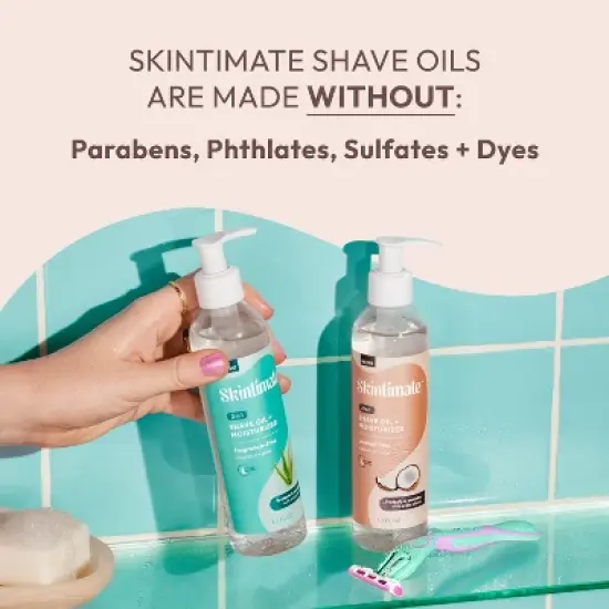 Skintimate 2 in 1 Shave Oil + Moisturizer - Coconut Bliss - 7.3 fl oz image {5}
