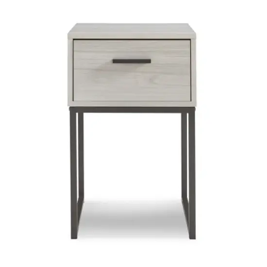 Signature Design by Ashley Contemporary Socalle 1 Drawer Nightstand, Light Natural image {2}