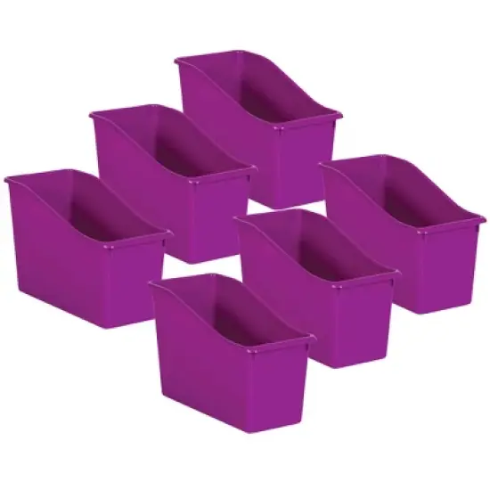 Teacher Created Resources&reg; Purple Plastic Book Bin, Pack of 6 image {3}