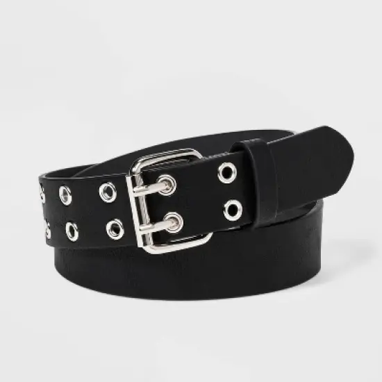 Kids' Belt with Silver Grommets - art class&trade; Black image {3}