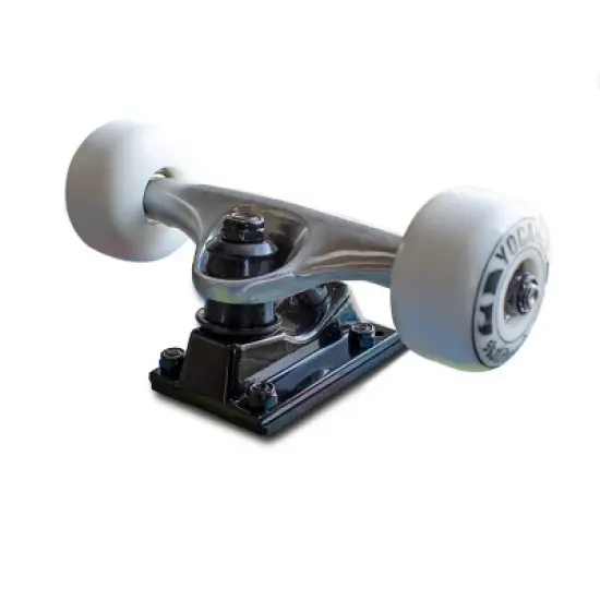 Yocaher 7.75"x31" Pro Skateboard with Black Widow Grip Tape Standard Skateboard - Geometric Green image {4}