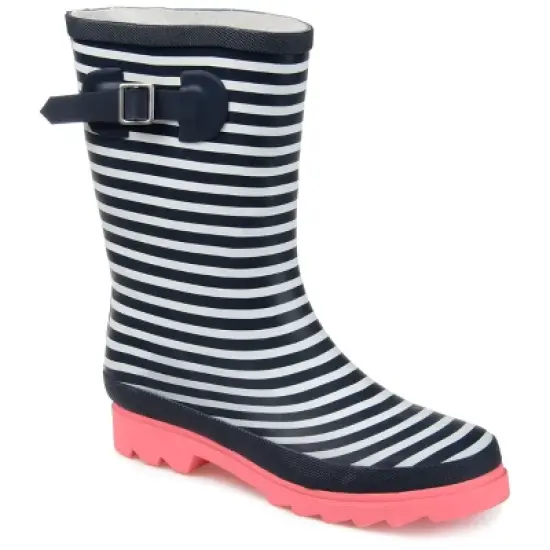 Journee Collection Womens Seattle Block Heel Rain Boots image {12}