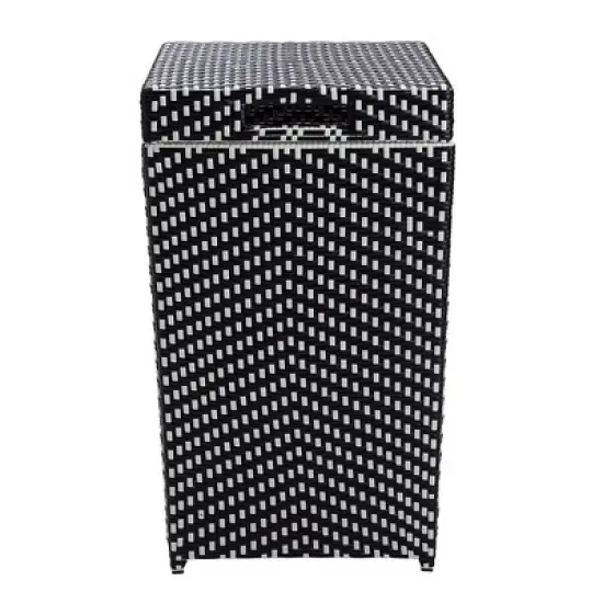 2pc Maksville Aluminum Patio Loveseat & Trash Can - miBasics
 image {7}