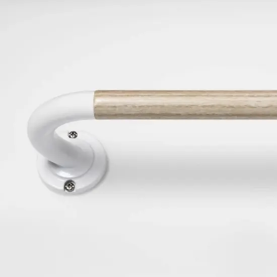 Blackout Kids' Curtain Rod Natural Wood/White - Pillowfort&trade; image {4}