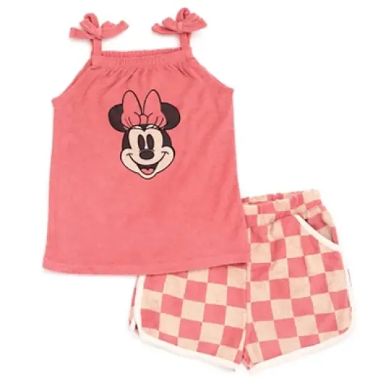 Disney Minnie Mouse Princess Ariel Girls Tank Top and Active Retro Dolphin Shorts Toddler to Big Kid  image {9}