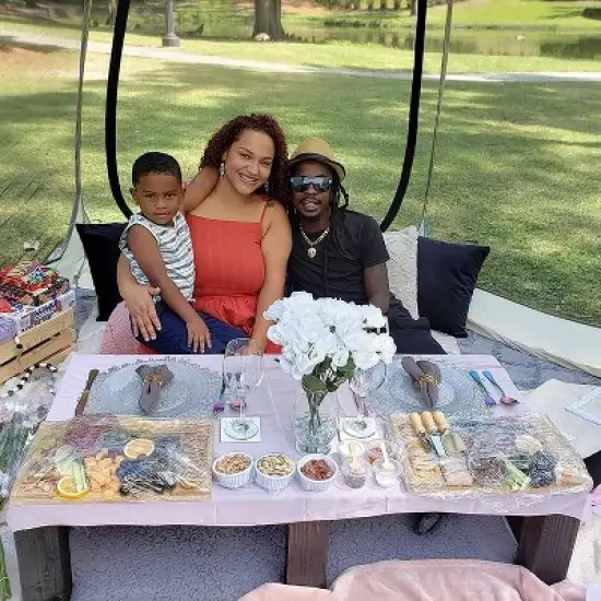 Leedor Outdoor Pop Up Portable Screen Tent with Mesh Netting Fiberglass Gazebo Gray image {3}