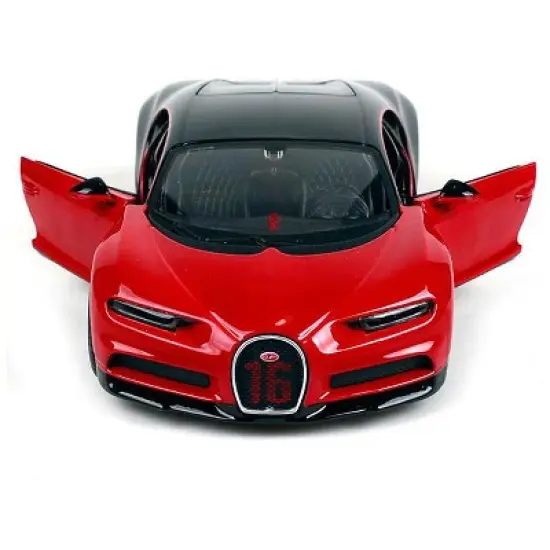 Bugatti Chiron Sport "16" Red and Black "Special Edition" 1/24 Diecast Model Car by Maisto image {2}
