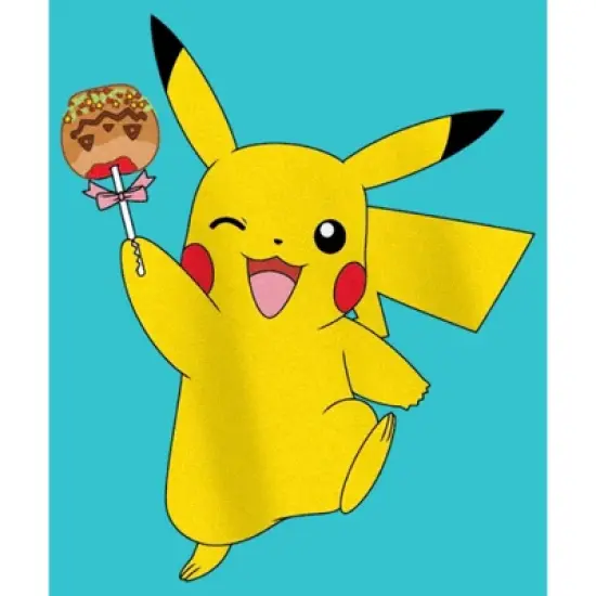 Girl's Pokemon Halloween Pikachu Caramel Apple T-Shirt image {1}