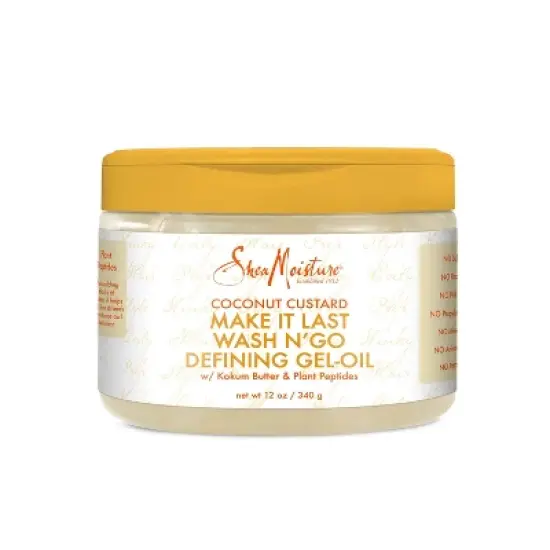 SheaMoisture Coconut Custard Make It Last Wash N' Go Defining Gel-Oil - 12oz image {1}
