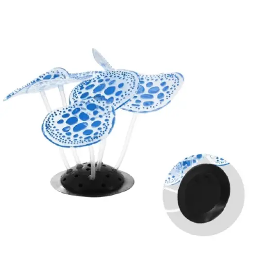 Unique Bargains Silicone Aquarium Simulation Coral Ornaments 2.36"x3.15" 1 Pc image {5}