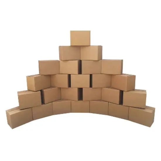 UOFFICE Pack of 25 Corrugated Boxes 14" x 10" x 10" Shipping Boxes image {6}