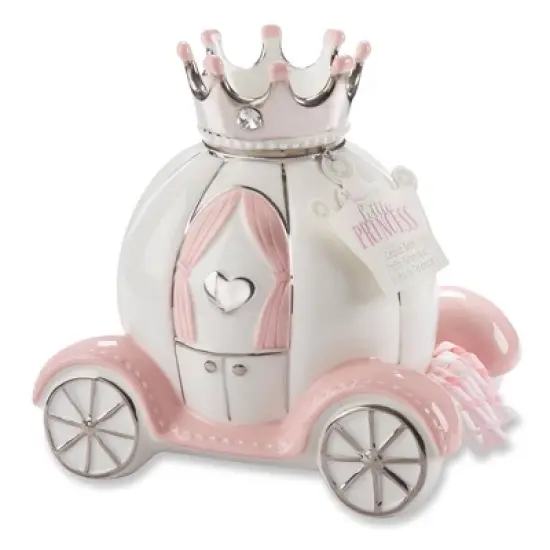 Baby Aspen "Little Princess" Carriage Ceramic Piggy Bank | BA21017NA image {7}