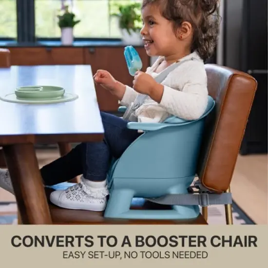 Evrloop 3-in-1 High Chair - Sustainable Design that Grows with Your Child - Nantucket Blue image {4}