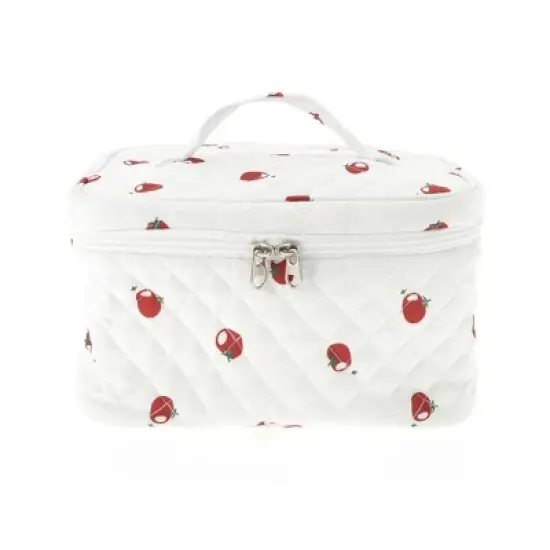 Unique Bargains Large Persimmon Makeup Bag 1 Pc image {4}