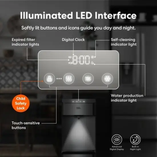 BRIO Moderna 730 Series 4-Stage Reverse Osmosis Bottleless Water Cooler image {4}