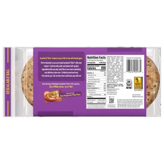 Brownberry Multigrain Sandwich Thins - 12oz image {5}
