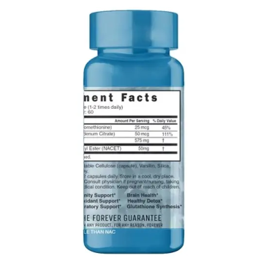 Nutri Neuro-NAC N-Acetyl L-Cysteine Ethyl Ester Dietary Supplement Capsules - 60ct image {2}