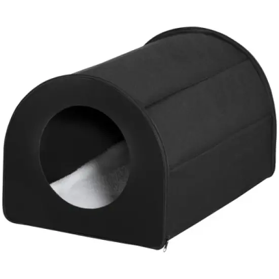 PawHut Dome Heated Cat House Portable and Waterproof Pet Shelter for Kitty in Winter image {3}