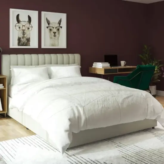 Brittany Upholstered Bed with Storage Drawers - Novogratz image {4}